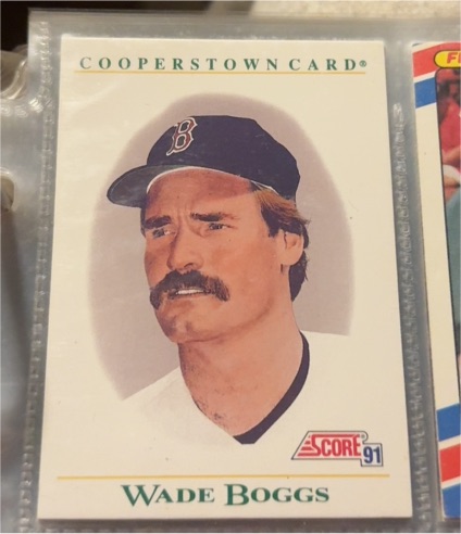 1991 Score #B1 Wade Boggs — front
