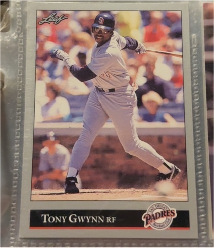 1992 Leaf #206 Tony Gwynn — front