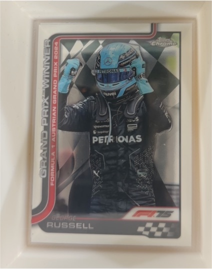 2025 Topps Chrome Formula 1 #103 George Russell Grand Prix Winner — front