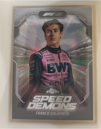 2025 Topps Chrome Formula 1 #SD-9 Franco Colapinto Speed Demons — front