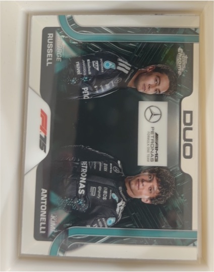 2025 Topps Chrome Formula 1 #167 George Russell Kimi Antonelli Duo — front