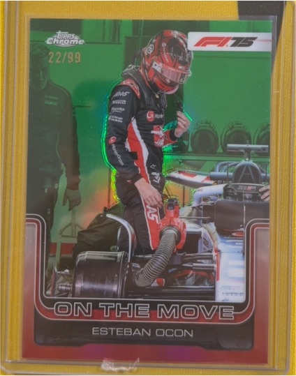 2025 Topps Chrome Formula 1 #190 Esteban Ocon On The Move — front