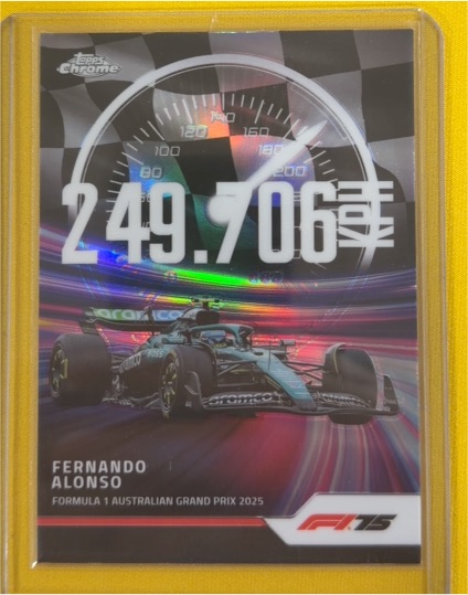2025 Topps Chrome Formula 1 Top Speed #TS-5 Fernando Alonso — front