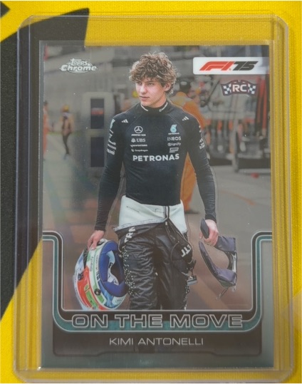 2025 Topps Chrome Formula 1 #185 Kimi Antonelli On The Move — front