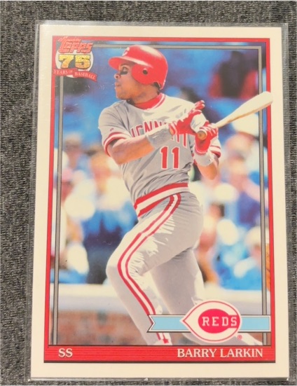 1991 Topps #T91-81 Barry Larkin — front