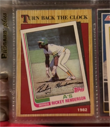 1987 Topps Turn Back The Clock #311 Rickey Henderson — front