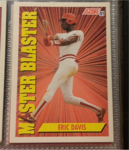 1991 Score #403 Eric Davis — front