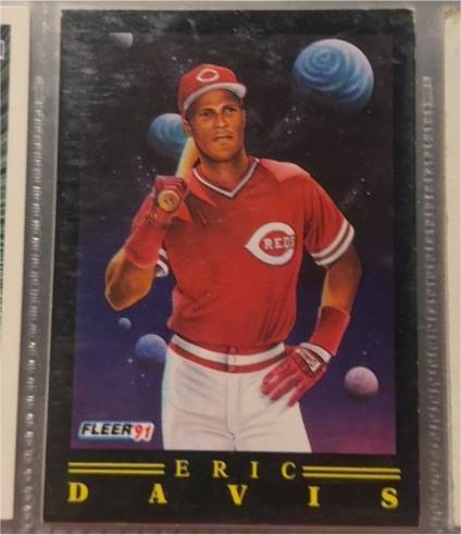 1991 Fleer Pro-Visions #10 Eric Davis — front