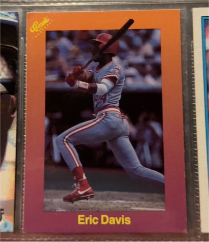 1989 Classic #109 Eric Davis — front