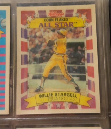 1992 Kellogg's Corn Flakes All Star #1 Willie Stargell — front