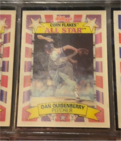 1992 Kellogg's Corn Flakes All Star #9 Dan Quisenberry — front