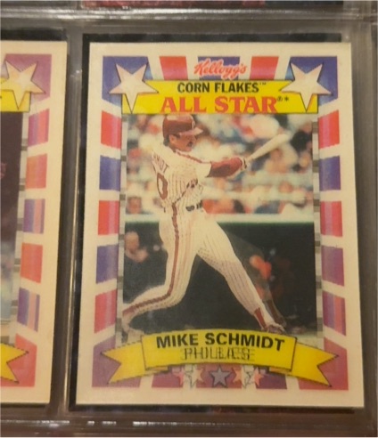1992 Kellogg's Corn Flakes All Stars #10 Mike Schmidt — front