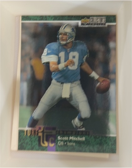 1997 Upper Deck Collector's Choice Turf Champions #TC2 Scott Mitchell — front