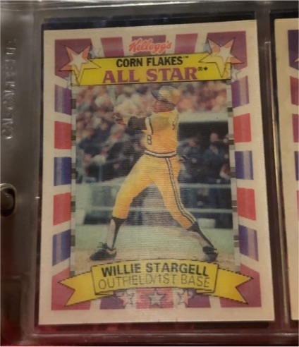 1992 Kellogg's Corn Flakes All Star #1 Willie Stargell — front