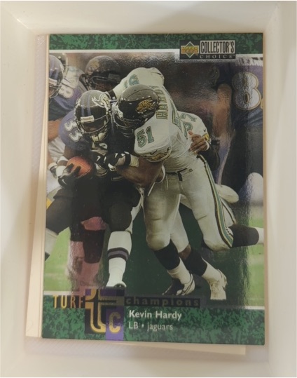 1997 Upper Deck Collector's Choice #TC15 Kevin Hardy Turf Champions — front