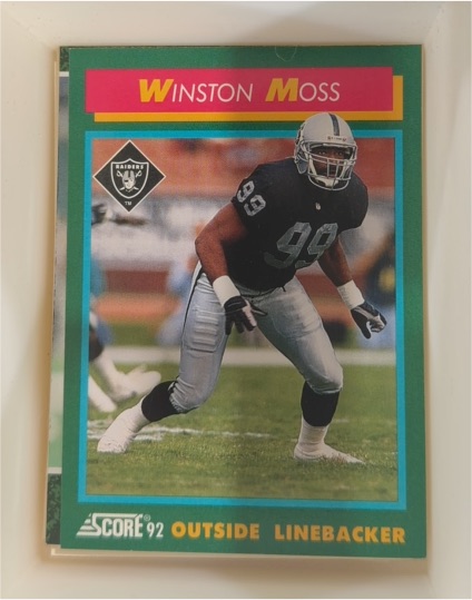 1992 Score #223 Winston Moss — front
