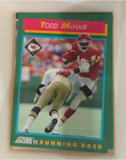 1992 Score #226 Todd McNair — front