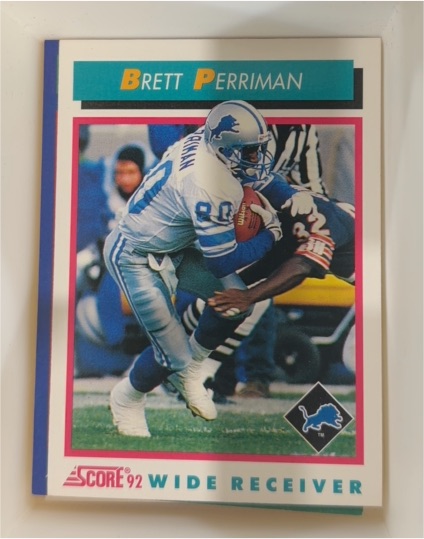 1992 Score #443 Brett Perriman — front