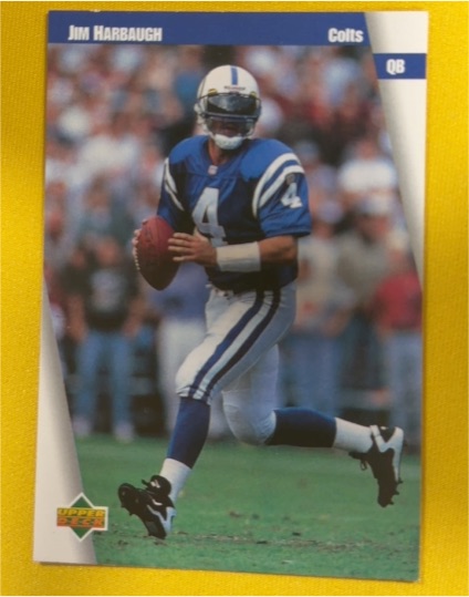 1997 Upper Deck Collector's Choice #155 Jim Harbaugh — front