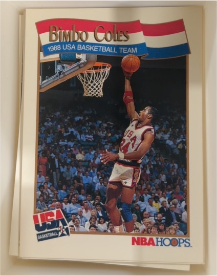 1991-92 Hoops #567 Bimbo Coles USA Basketball Team — front