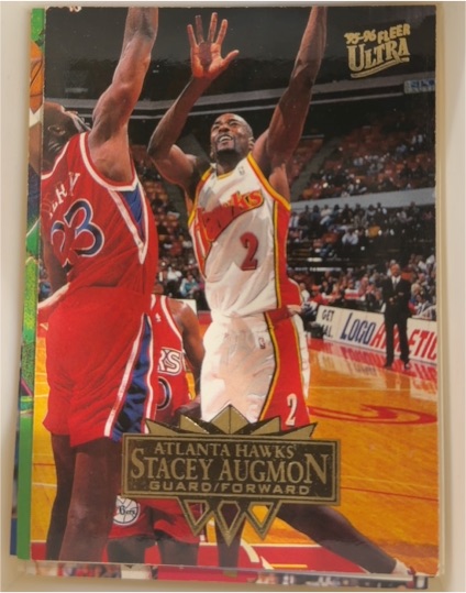 1995-96 Fleer Ultra #1 Stacey Augmon — front