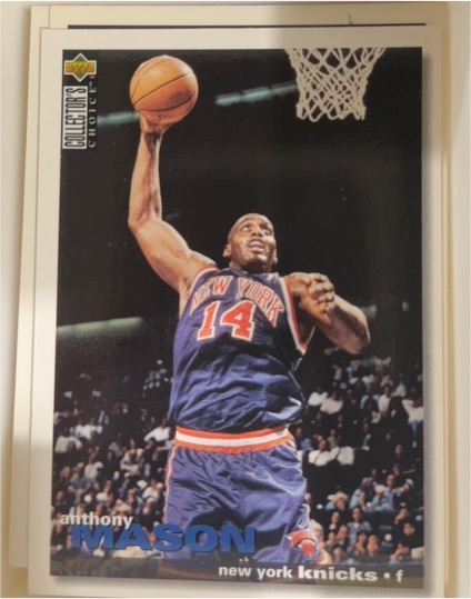 1995-96 Upper Deck Collector's Choice #274 Anthony Mason — front
