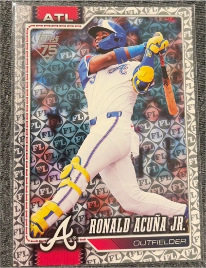 2026 Topps Series 1 Spring Training Parallel #50 Ronald Acuna Jr. — front