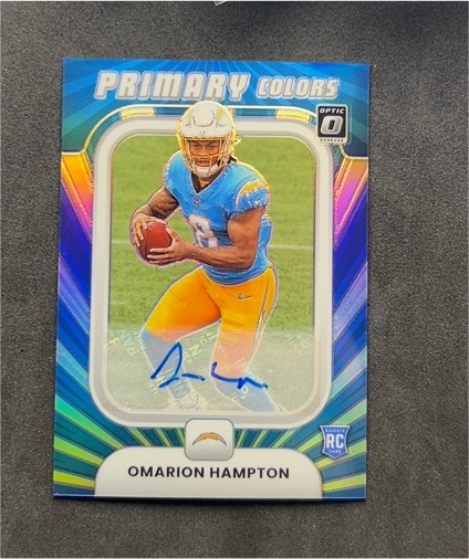 2025 Panini Donruss Optic #8 Omarion Hampton — front