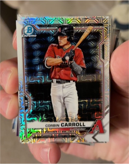 2021 Bowman Chrome Prospects #BCP-142 Corbin Carroll — front