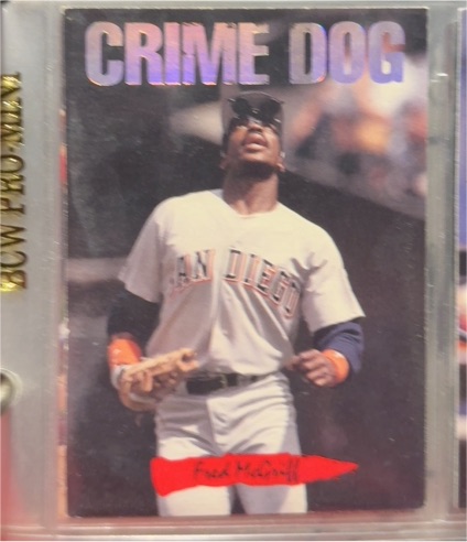 1993 Leaf Triple Play Nicknames #10 Fred McGriff Crime Dog — front