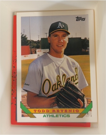 1993 Topps #766 Todd Revenig Oakland Athletics — front