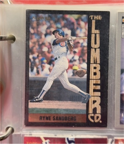 1992 Fleer The Lumber Company #4 Ryne Sandberg — front