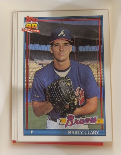 1991 Topps #582 Marty Clary — front