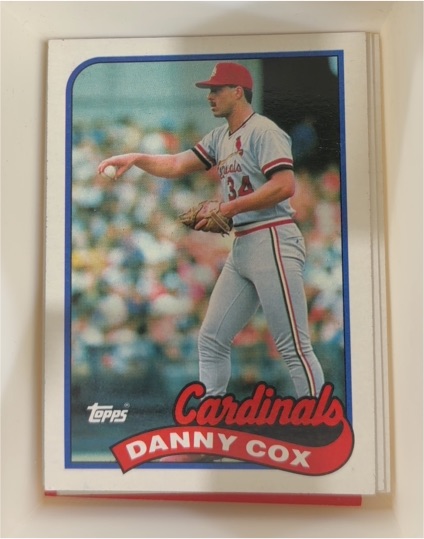 1989 Topps #562 Danny Cox — front