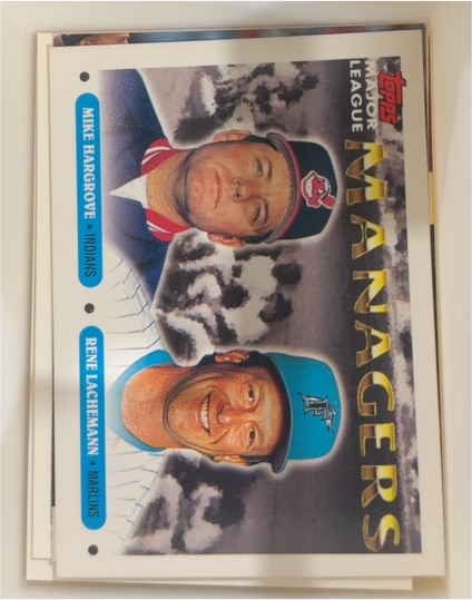 1993 Topps #505 Mike Hargrove / Rene Lachemann — front