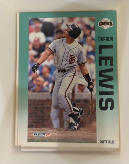 1992 Fleer #639 Darren Lewis — front