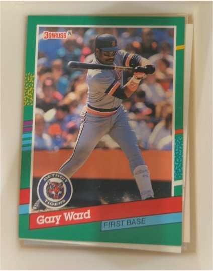 1991 Donruss #728 Gary Ward — front