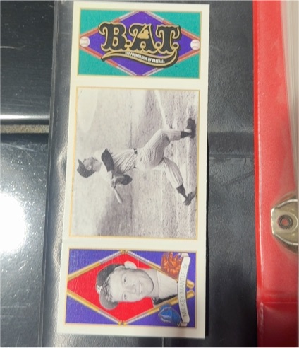 1993 Upper Deck BAT Triple Folder #78 Walter Johnson — front