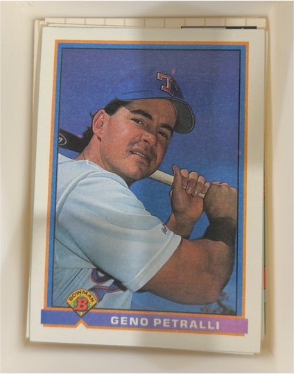 1991 Bowman #284 Geno Petralli — front