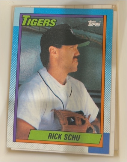 1990 Topps #498 Rick Schu — front