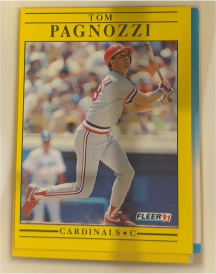 1991 Fleer #641 Tom Pagnozzi — front