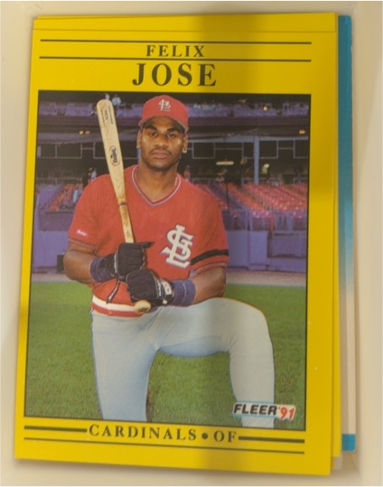 1991 Fleer #636 Felix Jose — front