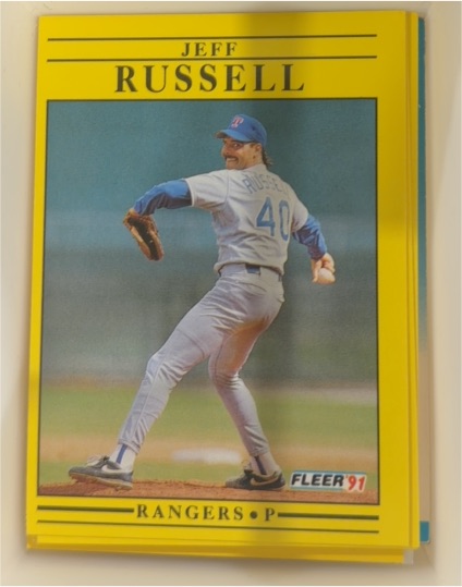 1991 Fleer #40 Jeff Russell — front