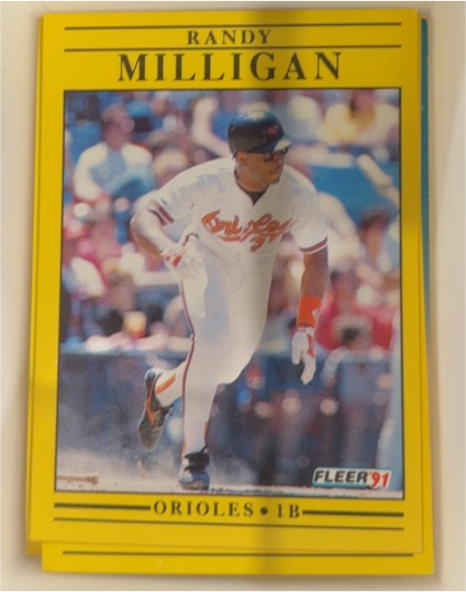 1991 Fleer #484 Randy Milligan — front
