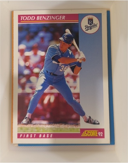 1992 Score #563 Todd Benzinger — front