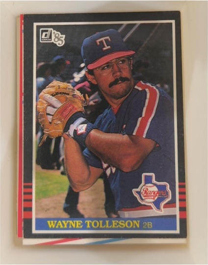 1985 Donruss #378 Wayne Tolleson — front