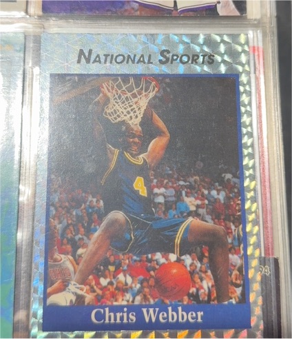 1993 National Sports Chris Webber — front