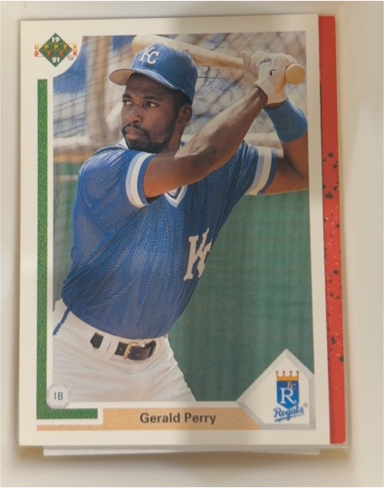 1991 Upper Deck #219 Gerald Perry — front