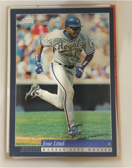 1994 Score #39 Jose Lind — front