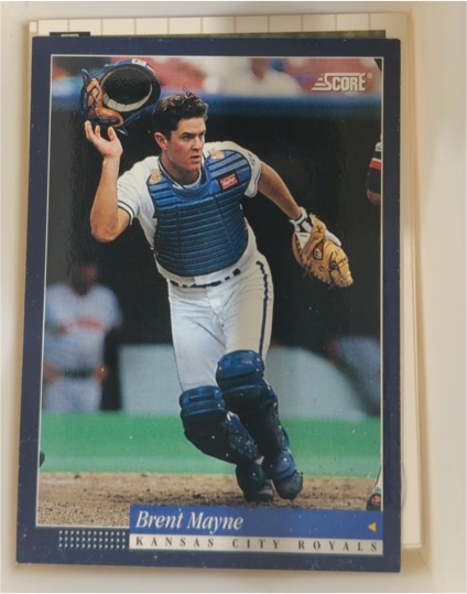 1994 Score #183 Brent Mayne — front